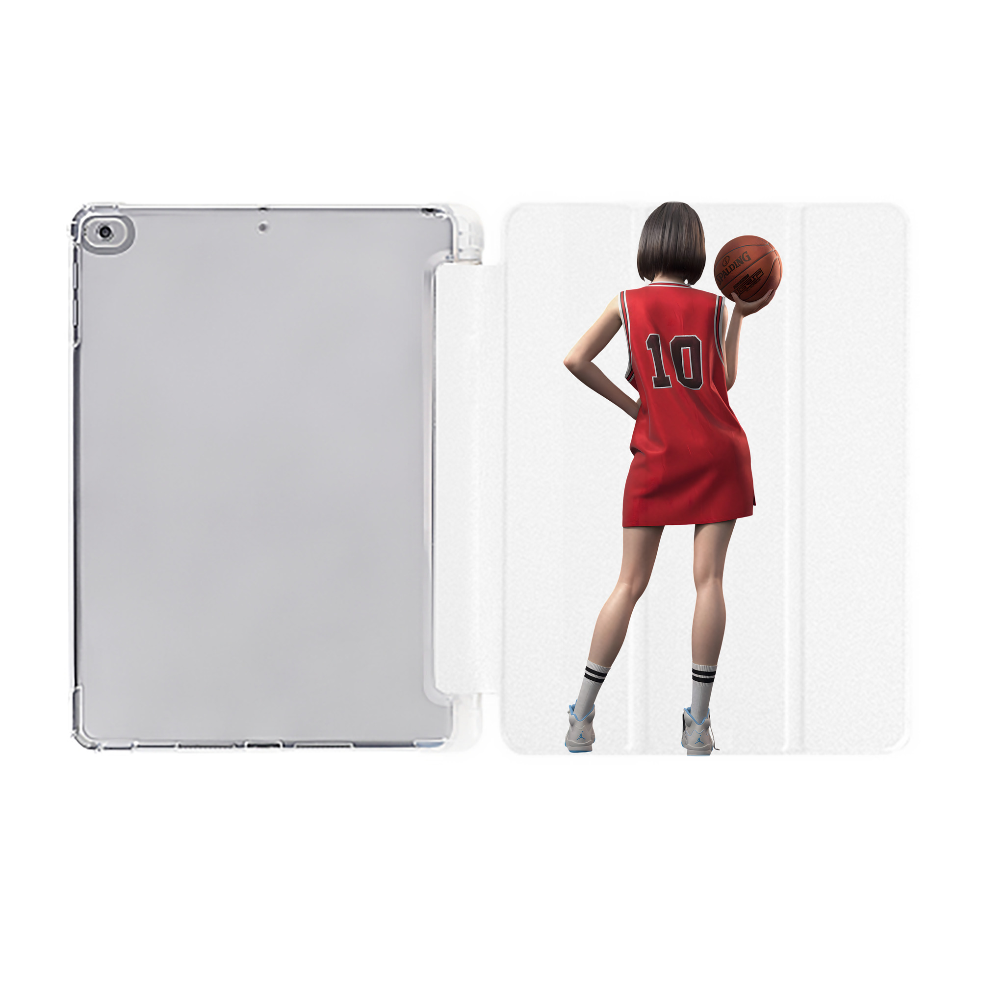 （画像用） SLAM DUNK／スラムダンク IPad ケース ペン収納付き 三つ折りスタンド PUレザー×シリコン 対応機種9.5/10.5/10.9インチ